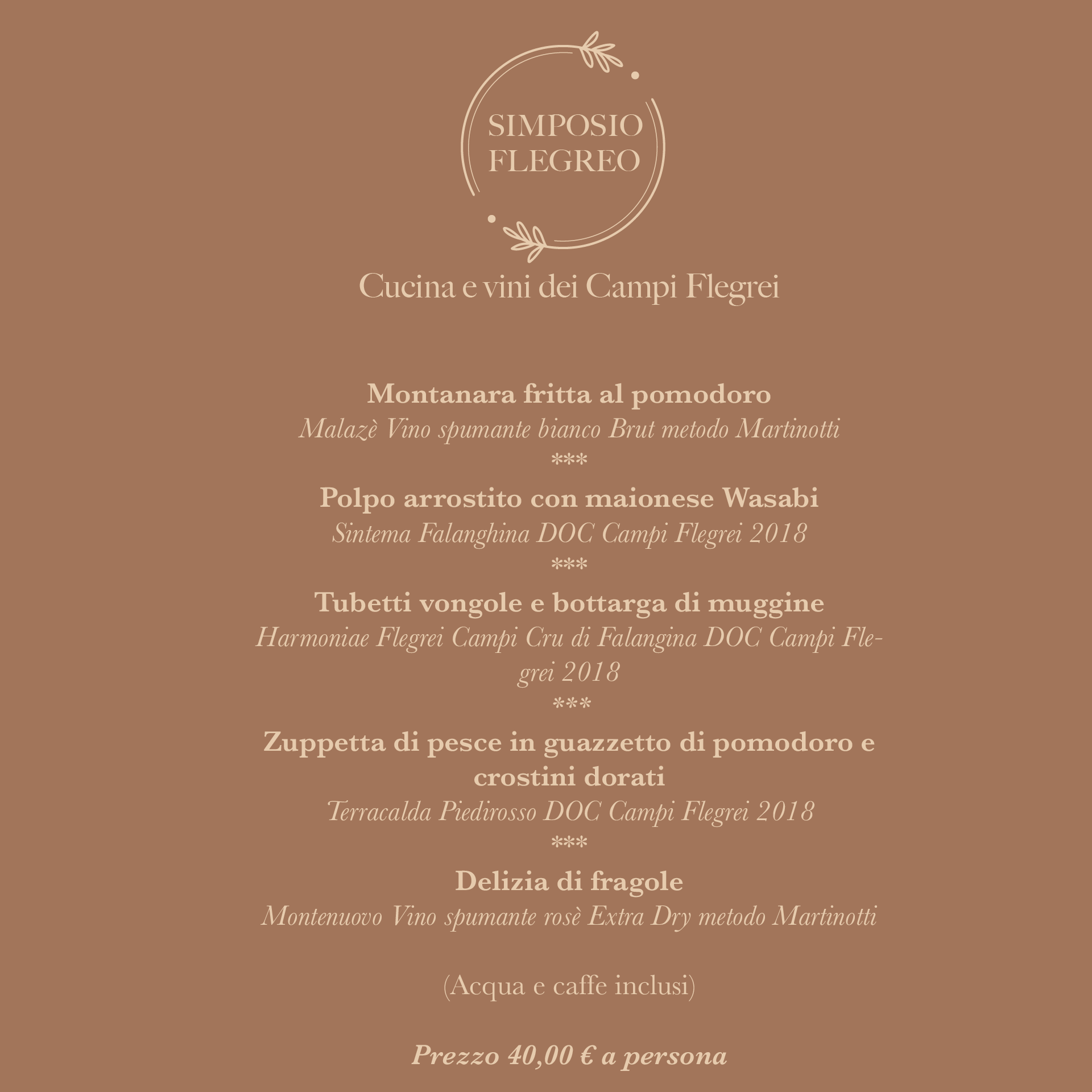 Menù "Flegreo e non solo"